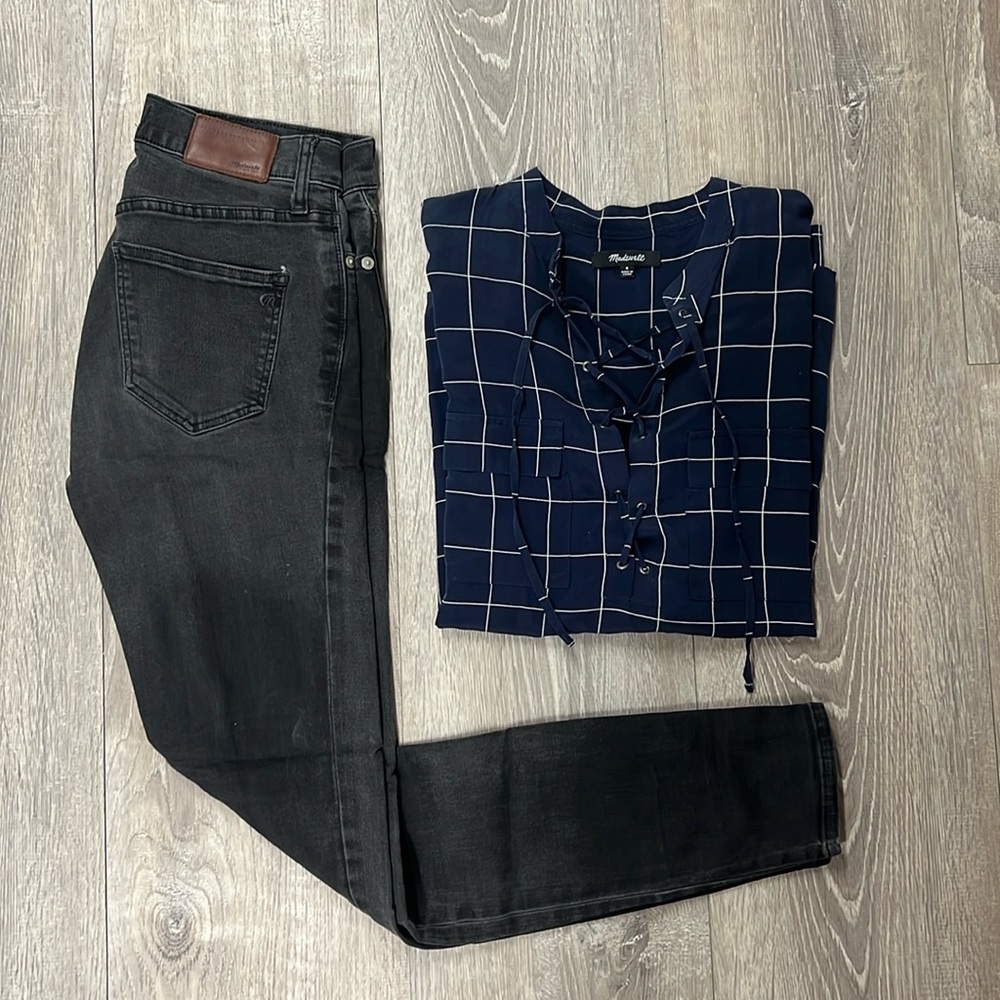 Madewell jeans and top